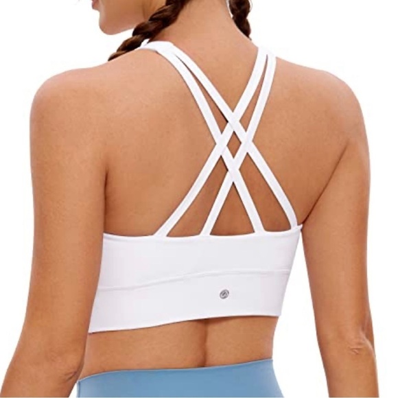 Lululemon energy longline bra grey and white size 4 - Picture 1 of 6
